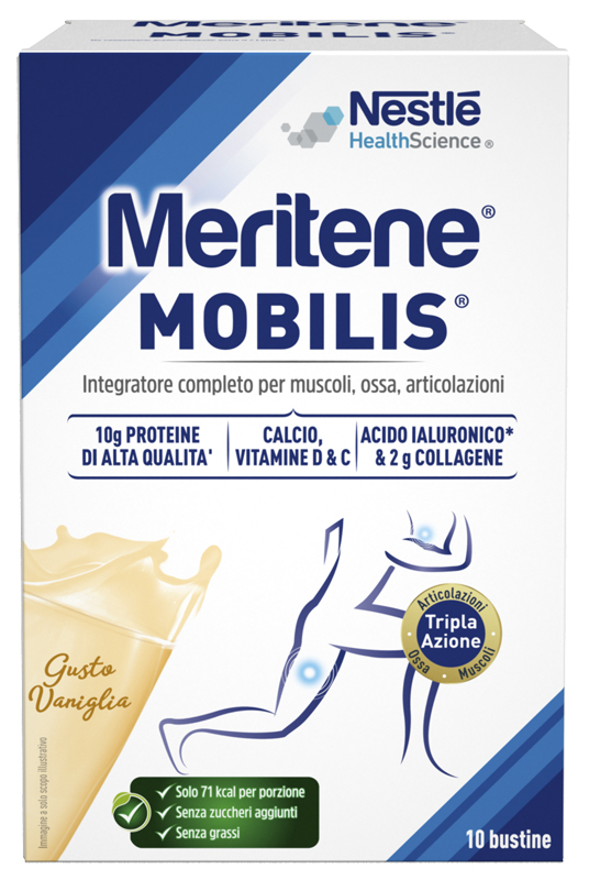 MERITENE MOBILIS GUSTO VANIGLIA 10 BUSTINE DA 21 G - farmaciabianca.it