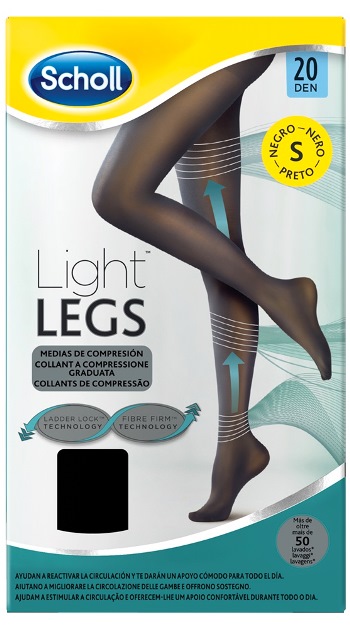SCHOLL LIGHTLEGS 20 DENARI TAGLIA S COLORE NERO 1 PAIO - farmaciabianca.it