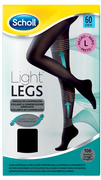 SCHOLL LIGHTLEGS 20 DENARI TAGLIA L COLORE NERO 1 PAIO - farmaciabianca.it