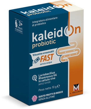 KALEIDON PROBIOTIC FAST FRUTTI DI BOSCO 10 BUSTE OROSOLUBILI - farmaciabianca.it