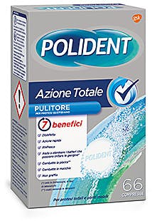 POLIDENT AZIONE TOTALE 66 COMPRESSE PULITORE PER PROTESI QUOTIDIANO - farmaciabianca.it