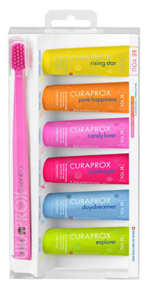 CURAPROX BE YOU MIXED SET 6 DENTIFRICI DA 10 ML + 1 SPAZZOLINO CS 5460 - farmaciabianca.it