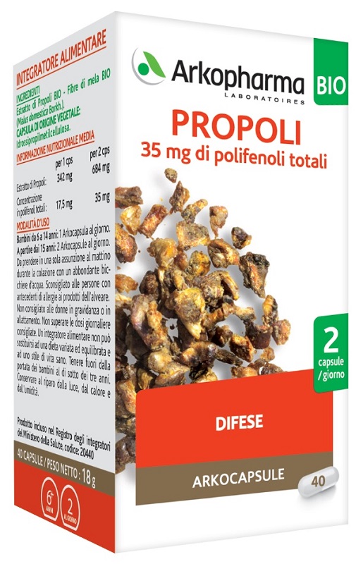 ARKOPHARMA PROPOLI BIO 40 CAPSULE - farmaciabianca.it
