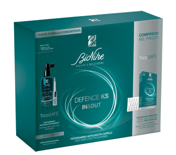 DEFENCE KS BIPACK TRATTAMENTO ANTICADUTA + INTEGRATORE 30 COMPRESSE - farmaciabianca.it