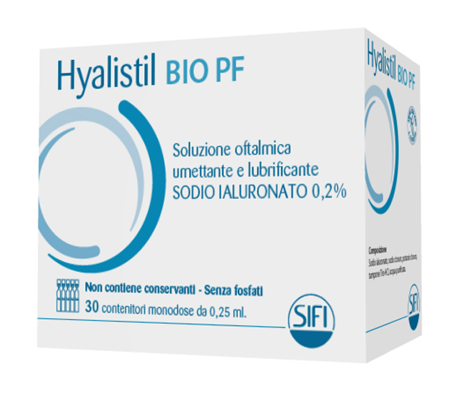 HYALISTIL BIO PF SOLUZIONE OFTALMICA PHOSPHATE FREE MONODOSE A BASE DI ACIDO IALURONICO 0,2% 30 FLACONCINI 0,25 ML - farmaciabianca.it