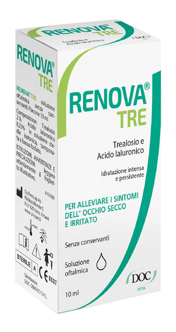 RENOVA TRE COLLIRIO A BASE DI TREALOSIO E ACIDO IALURONICO 10 ML SENZA CONSERVANTI - farmaciabianca.it