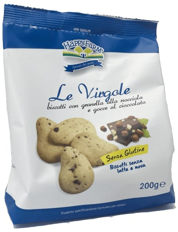 HAPPY FARM VIRGOLE GOCCE CIOCCOLATA E GRANELLA NOCCIOLE 200 G - farmaciabianca.it