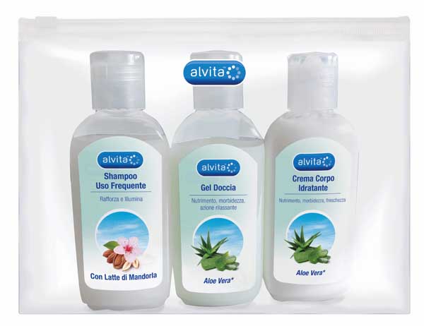 ALVITA KIT VIAGGIO BODY CARE 1 GEL DOCCIA ALOE VERA 75 ML + 1 CREMA CORPO IDRATANTE ALOE 75 ML + 1 SHAMPOO USO FREQUENTE 75 ML - farmaciabianca.it