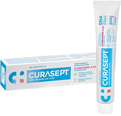 CURASEPT DENTIFRICIO 0,05 75 ML ADS+DNA - farmaciabianca.it