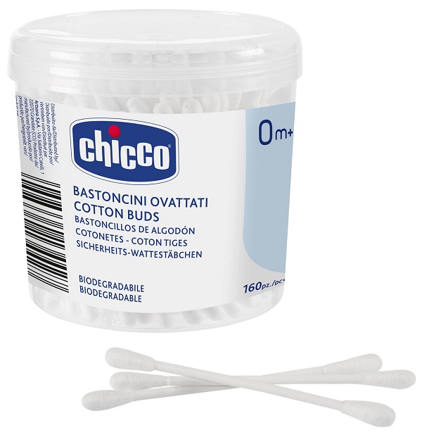 CHICCO BASTONCINI COTONATI 160 PEZZI - farmaciabianca.it