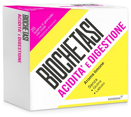 BIOCHETASI ACIDITA' E DIGESTIONE 20 BUSTE GRANULATO AROMA LIMONE - farmaciabianca.it