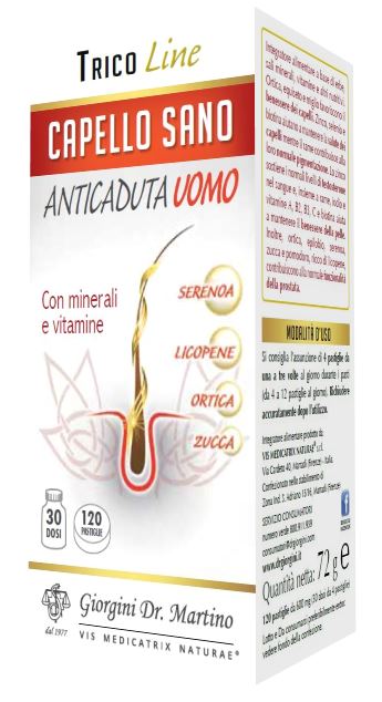 CAPELLO SANO ANTICADUTA UOMO 120 PASTIGLIE - farmaciabianca.it