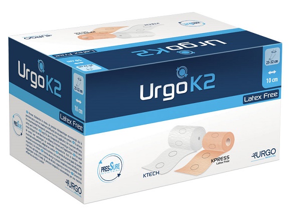 BENDAGGIO URGOK2 LATEX FREE KIT BENDAGGIO T2 CAVIGLIA 25-32 2 PEZZI 10 CM - farmaciabianca.it