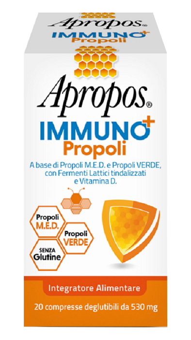 APROPOS IMMUNO+ PROPOLI 20 COMPRESSE DEGLUTIBILI - farmaciabianca.it