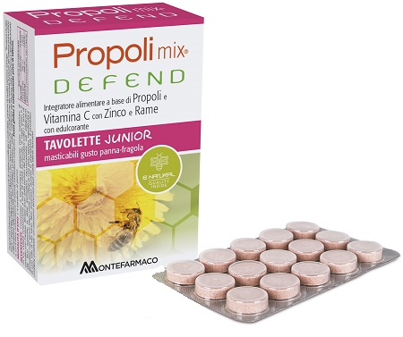 PROPOLI MIX DEFEND JUNIOR 48 TAVOLETTE MASTICABILI - farmaciabianca.it