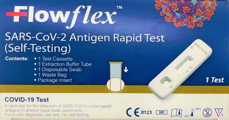 TEST ANTIGENICO RAPIDO COVID-19 FLOWFLEX AUTODIAGNOSTICO DETERMINAZIONE QUALITATIVA ANTIGENI SARS-COV-2 IN TAMPONI NASALI MEDIANTE IMMUNOCROMATOGRAFIA PROVETTA CON ALLUMINIO - farmaciabianca.it