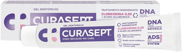 CURASEPT GEL DENTIFRICIO ADS DNA TRATTAMENTO RIGENERANTE 75 ML - farmaciabianca.it