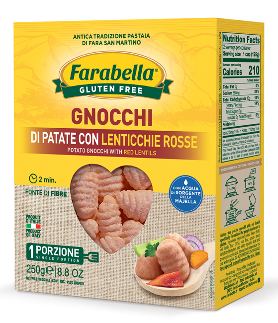 FARABELLA GNOCCHI PATATE E LENTICCHIE 250 G - farmaciabianca.it