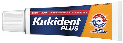 KUKIDENT PLUS DOPPIA AZIONE TENUTA INSUPERABILE CREMA ADESIVA DENTIERE 65 G - farmaciabianca.it