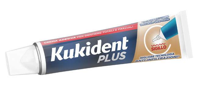 KUKIDENT PLUS BARRIERA ANTI-CIBO NEUTRO CREMA ADESIVA DENTIERE 40 G - farmaciabianca.it