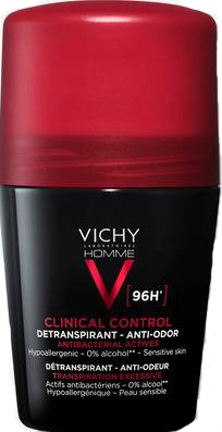 VICHY HOMME DEODORANTE CLINICAL CONTROL 96H ROLL 50 ML - farmaciabianca.it
