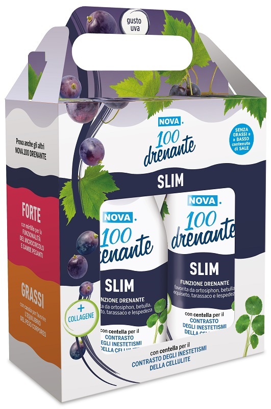 NOVA 100 DRENANTE SLIM UVA BIPACK 2 X 300 ML - farmaciabianca.it