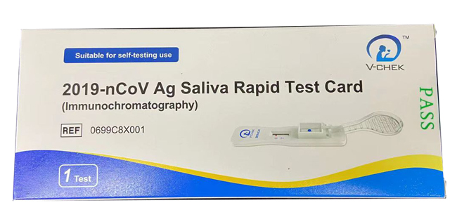 TEST ANTIGENICO RAPIDO COVID-19 V-CHEK AUTODIAGNOSTICO DETERMINAZIONE QUALITATIVA ANTGENI SARS-COV-2 IN TAMPONI SALIVARI MEDIANTE IMMUNOCROMATOGRAFIA - farmaciabianca.it