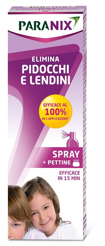 TRATTAMENTO PIDOCCHI E LENDINI PARANIX SPRAY 100 ML + PETTINE - farmaciabianca.it