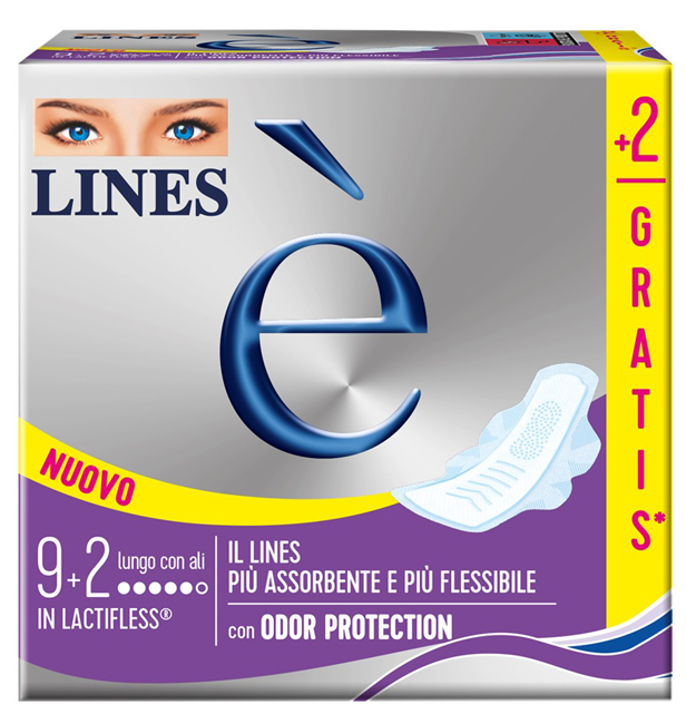 LINES E' LUNGO CARRY PACK 9 + 2 PEZZI - farmaciabianca.it