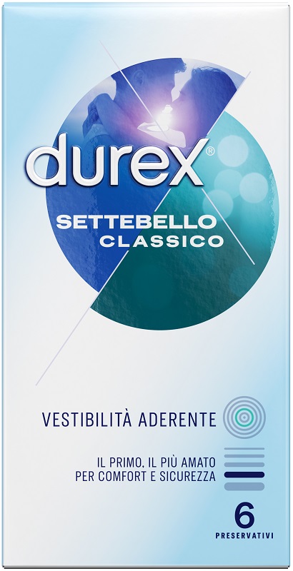 PROFILATTICO DUREX SETTEBELLO CLASSICO 6 PEZZI - farmaciabianca.it