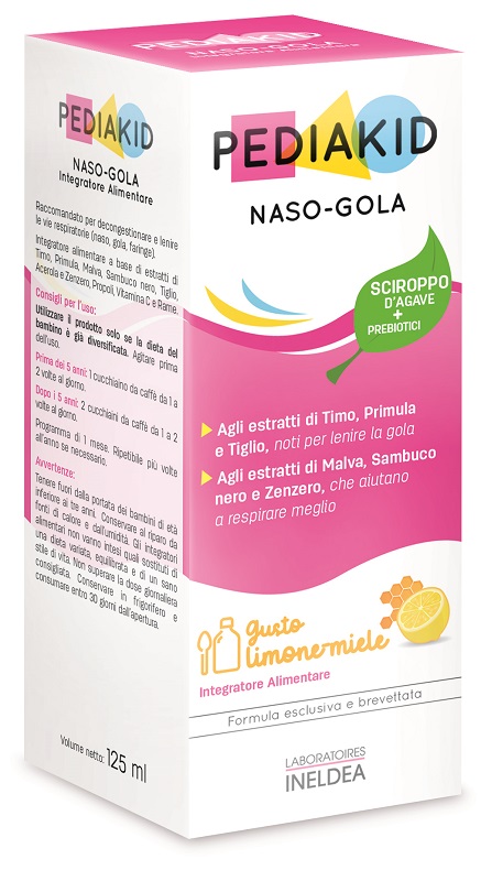 PEDIAKID NASO GOLA SCIROPPO 125 ML - farmaciabianca.it
