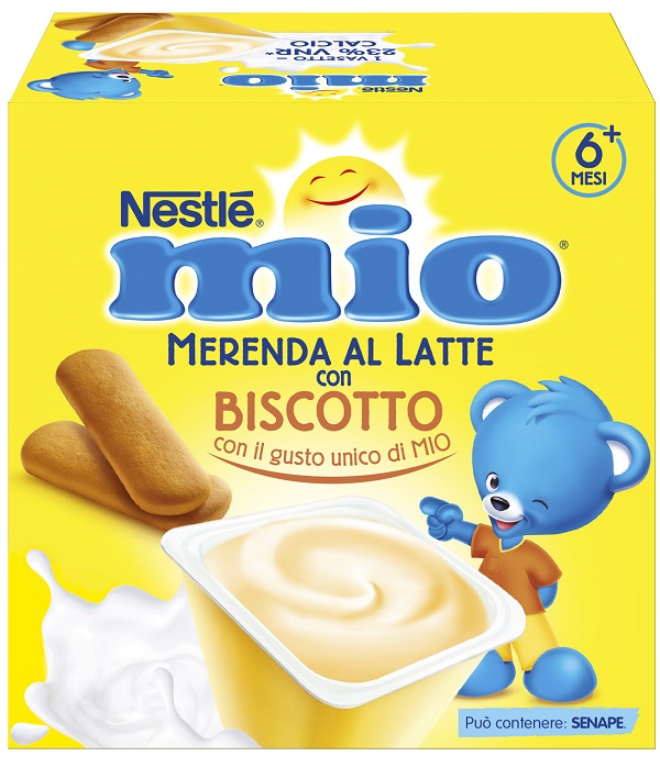 MIO MERENDA AL LATTE BISCOTTO 4 PEZZI DA 100 G - farmaciabianca.it