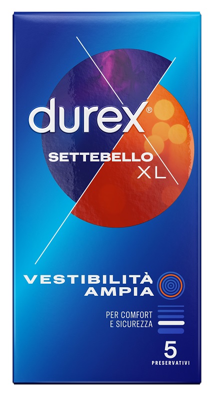 PROFILATTICO DUREX SETTEBELLO XL 5 PEZZI - farmaciabianca.it