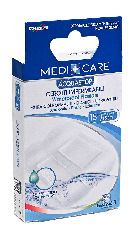 CEROTTO MEDICARE ANTIACQUA GRANDI 15 PEZZI - farmaciabianca.it