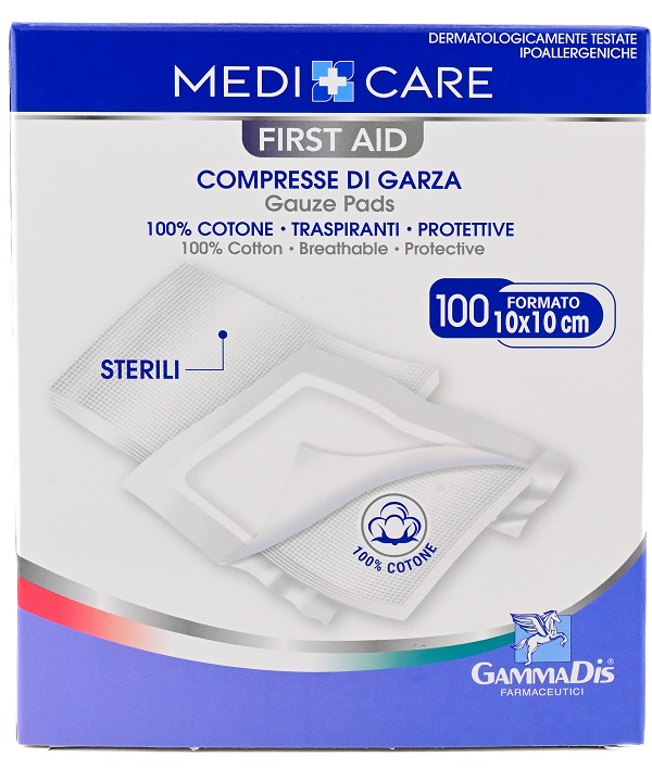 GARZA MEDICARE COTONE 10X10 CM 100 PEZZI - farmaciabianca.it