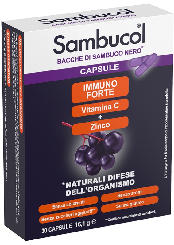 SAMBUCOL IMMUNOFORTE 30 CAPSULE - farmaciabianca.it