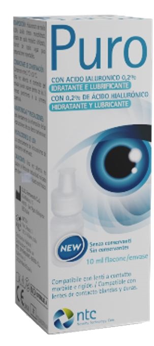 SOLUZIONE STERILE PER USO OFTALMICO PURO IDRATANTE E LUBRIFICANTE 0,2% ACIDO IALURONICO SENZA CONSERVANTI 10 ML - farmaciabianca.it