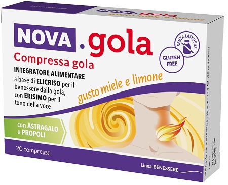 NOVA GOLA MIELE LIMONE 20 COMPRESSE - farmaciabianca.it