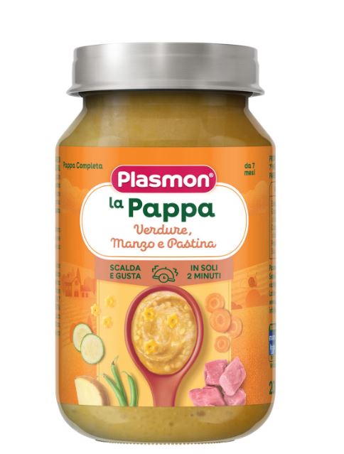 PLASMON LA PAPPA VERDURE MANZO E PASTINA 200 G - farmaciabianca.it