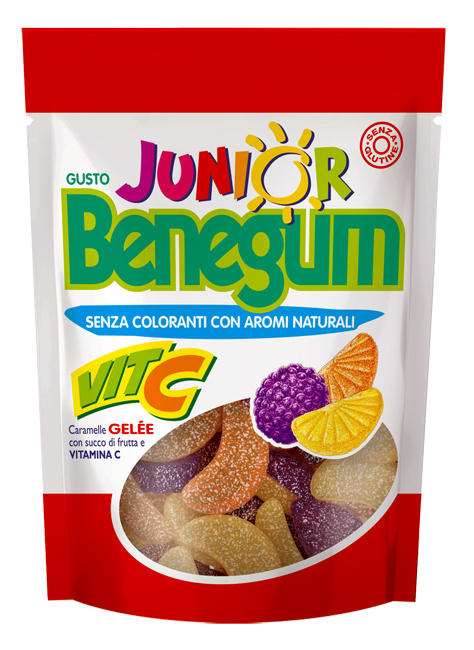 BENEGUM JUNIOR VITA C CARAMELLE GELE' CON SUCCO DI FRUTTA E VITAMINA C 90 G - farmaciabianca.it