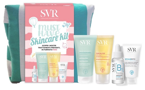 SVR MUST HAVE SKINCARE KIT COMPOSTO DA TOPIALYSE HUILE LAVANTE 55 ML + PHYSIOPURE GELEE' MOUSSANTE 55 ML + B3 AMPOULE HYDRA 10 ML + HYALU BIOTIC 15 ML - farmaciabianca.it