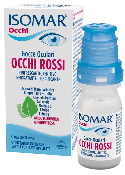 ISOMAR OCCHI ROSSI GOCCE OCULARI ACIDO IALURONICO 0,20% 10 ML - farmaciabianca.it