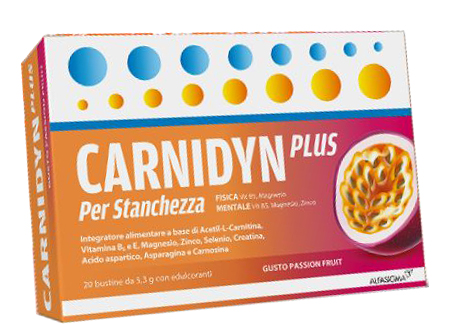 CARNIDYN PLUS 20 BUSTINE DA 5,3 G GUSTO PASSION FRUIT - farmaciabianca.it
