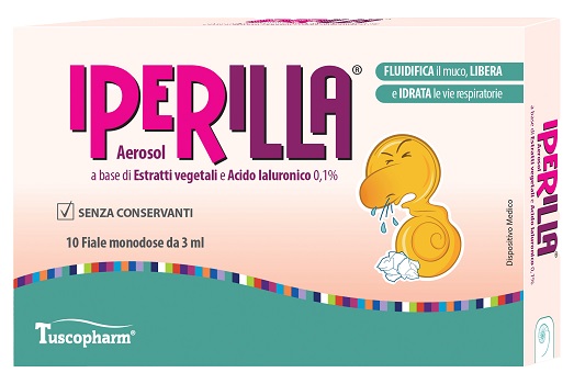 AEROSOL IPERILLA 10 FIALE MONODOSE DA 3 ML A BASE DI ESTRATTI VEGETALI E ACIDO IALURONICO 0,1% - farmaciabianca.it